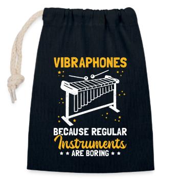 Vibraphon Spieler Vibraphonist Vibrafon Geschenk - Verschließbarer Geschenkbeutel aus Baumwolle (14x20cm) - Navy - Vorne