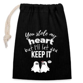 T-shirts avec des phrases amusantes - Fantasmitas 05 - Sac cadeau en coton avec cordon (14 x 20 cm) - noir - Devant