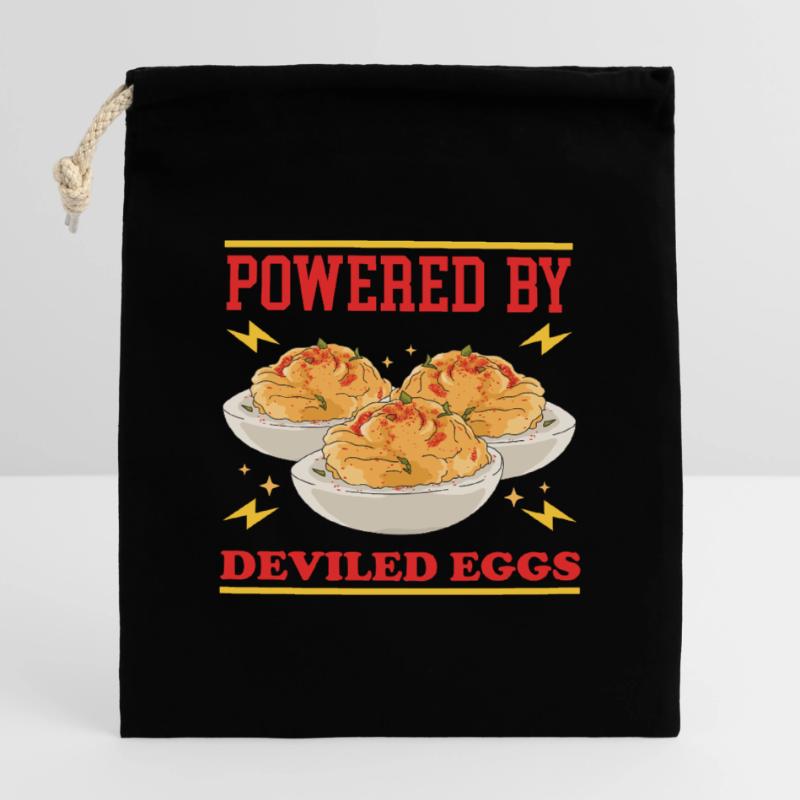 Gefüllte Eier Dressed Deviled Eggs Geschenke Verschließbarer Geschenkbeutel aus Baumwolle (14x20cm)