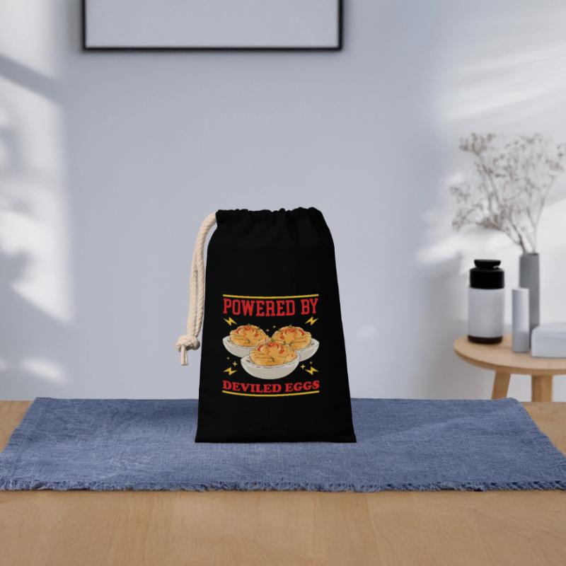 Stuffed Eggs Dressed Deviled Eggs Gifts Closable cotton gift bag (14x20cm)