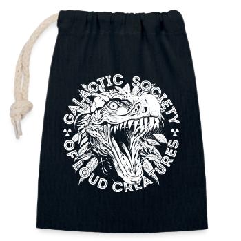 Société Galactique des Créatures Fortes - blanc - Sac cadeau en coton avec cordon (14 x 20 cm) - bleu marine - Devant