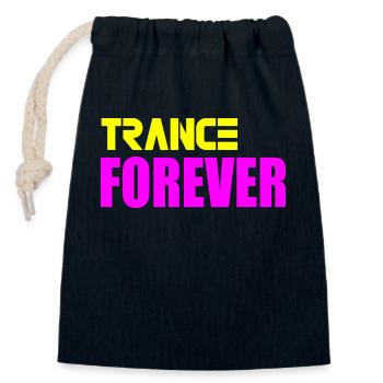 Trance für immer - Verschließbarer Geschenkbeutel aus Baumwolle (14x20cm) - Navy - Vorne