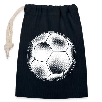 Handball Graphics - Closable cotton gift bag (14x20cm) - navy - Front
