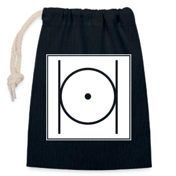Masonic Illuminati - Closable cotton gift bag (14x20cm) - navy - Front