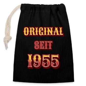 ORIGINAL DEPUIS 1955 - Sac cadeau en coton avec cordon (14 x 20 cm) - noir - Devant