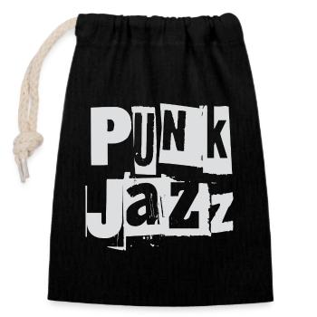 Punk Jazz Fusion - Sac cadeau en coton avec cordon (14 x 20 cm) - noir - Devant