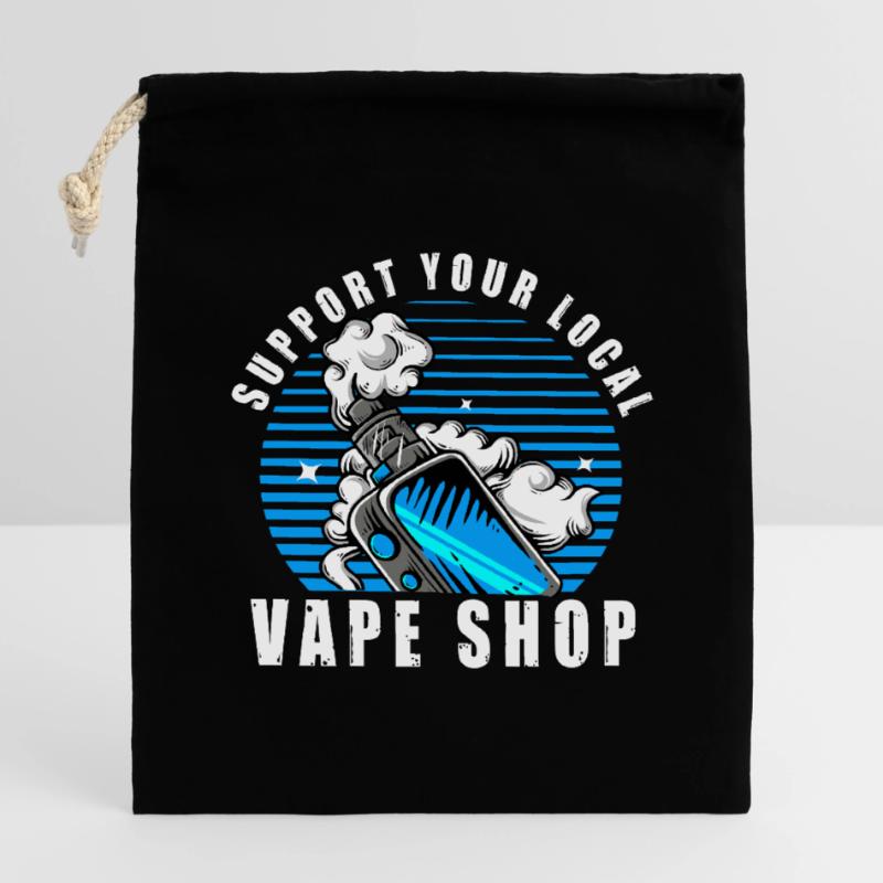 Vape Dampfer E Zigarette Spruch Vaping Geschenk  Verschließbarer Geschenkbeutel aus Baumwolle (14x20cm)