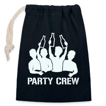 Bottle Raise Party Crew - Verschließbarer Geschenkbeutel aus Baumwolle (14x20cm) - Navy - Vorne