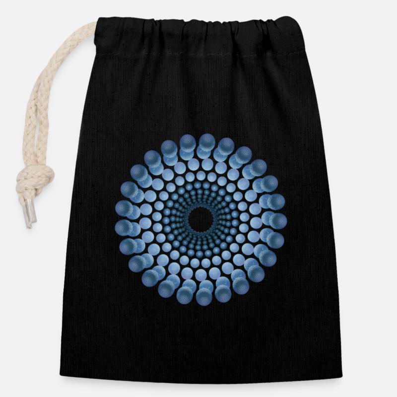 Atomique Cellulaire - Sac cadeau en coton avec cordon (14 x 20 cm) - noir