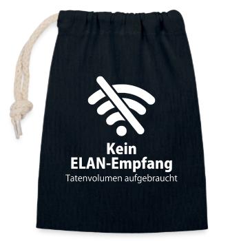 Mobile Phone Wlan Elan Smartphone Data Volume Gift - Closable cotton gift bag (14x20cm) - navy - Front
