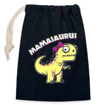 Mutter Supermama Beste Mutter Dinosaurier Lustig - Verschließbarer Geschenkbeutel aus Baumwolle (14x20cm) - Navy - Vorne