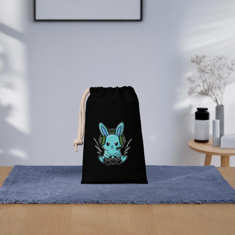 Gamer Headset Controller Joystick Zocker Closable cotton gift bag (14x20cm)