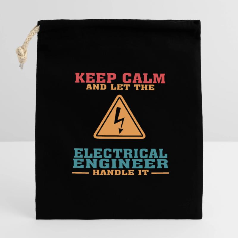 Funny Electrical Engineering Quote for Electrical Closable cotton gift bag (14x20cm)