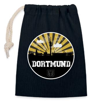 Dortmund Skyline Home Game - Closable cotton gift bag (14x20cm) - navy - Front