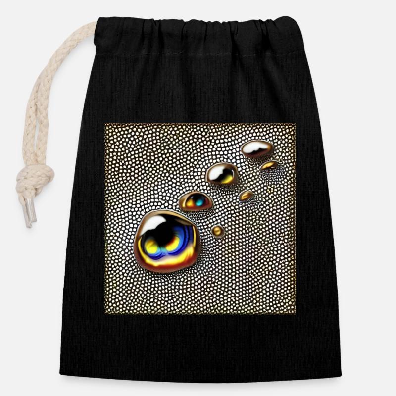 Verser des larmes - Sac cadeau en coton avec cordon (14 x 20 cm) - noir