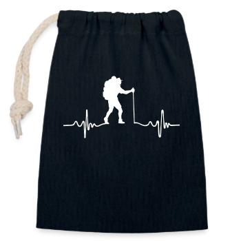 Wandern Wanderwege Klettern Wanderwege Berge Natur - Verschließbarer Geschenkbeutel aus Baumwolle (14x20cm) - Navy - Vorne