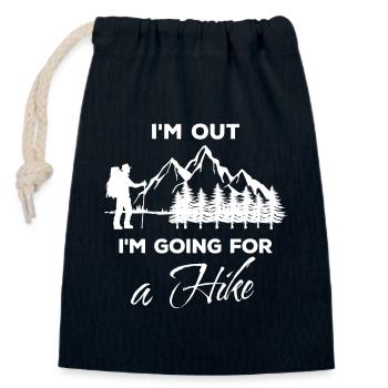 Tours Hike Mountain Hiking Hiking Statement - Closable cotton gift bag (14x20cm) - navy - Front