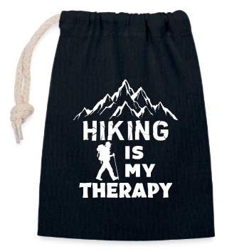Hikers Hiking Mountain Hike Statement Tours - Closable cotton gift bag (14x20cm) - navy - Front