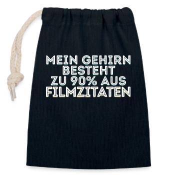 Movies Statement Streaming Kino Filme Kinoabend - Verschließbarer Geschenkbeutel aus Baumwolle (14x20cm) - Navy - Vorne