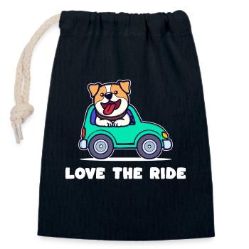 Cooler Spruch Hund Haustiere Lieblingstier Tiere - Verschließbarer Geschenkbeutel aus Baumwolle (14x20cm) - Navy - Vorne