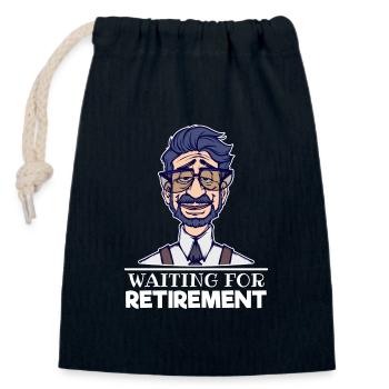Ruhestand Senior Statement Karriere Freiheit - Verschließbarer Geschenkbeutel aus Baumwolle (14x20cm) - Navy - Vorne