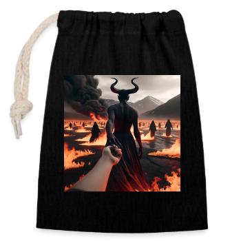 Follow Me to the Abyss - Infernal Devil's Pact #01 - Closable cotton gift bag (14x20cm) - black - Front