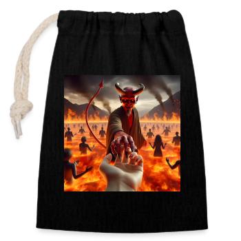 Follow Me to the Abyss - Infernal Devil's Pact #16 - Closable cotton gift bag (14x20cm) - black - Front