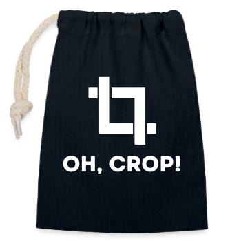 Worker Job Work Profession Career Statement - Closable cotton gift bag (14x20cm) - navy - Front