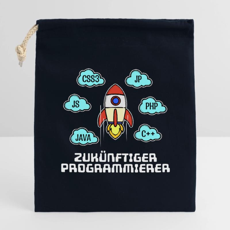 Css Coden Developer Statement C++ Php Java Debug Sac cadeau en coton avec cordon (14 x 20 cm)