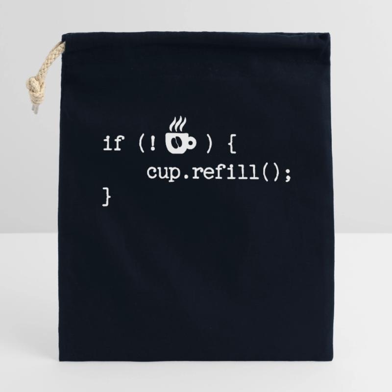 Debug Programmer Coden Developer Computergeek Closable cotton gift bag (14x20cm)