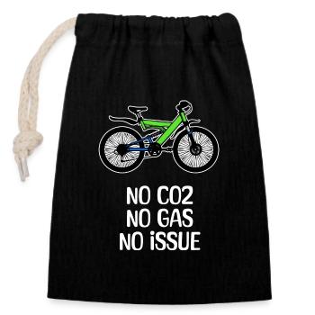Energy Energy Storage Refueling Statement Bike - Closable cotton gift bag (14x20cm) - black - Front