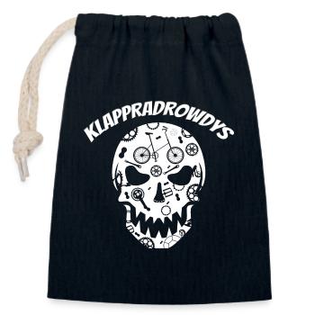 Klapprad Bicycle Skull Fahrrad Rowdys Bike Kappe - Verschließbarer Geschenkbeutel aus Baumwolle (14x20cm) - Navy - Vorne