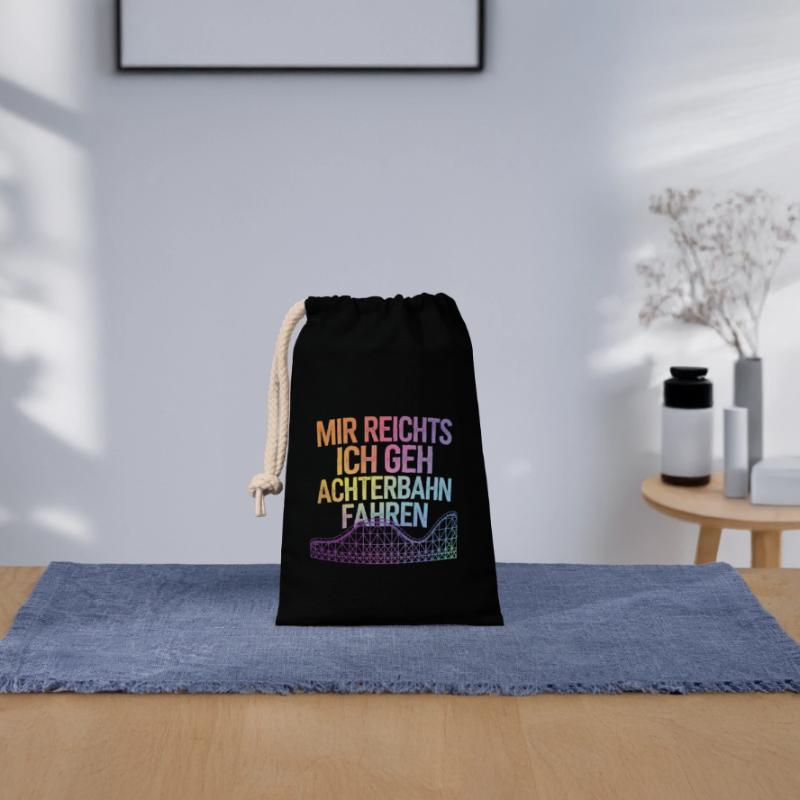 Roller Coaster Amusement Park Roller Coaster Closable cotton gift bag (14x20cm)