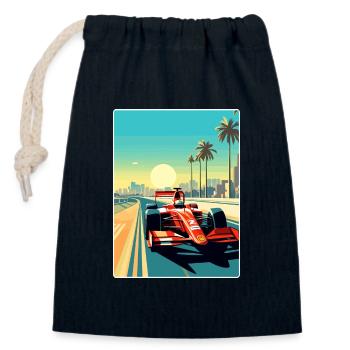 Abu Dhabi Circuit Motorsport Race Uae Travel Card - Verschließbarer Geschenkbeutel aus Baumwolle (14x20cm) - Navy - Vorne