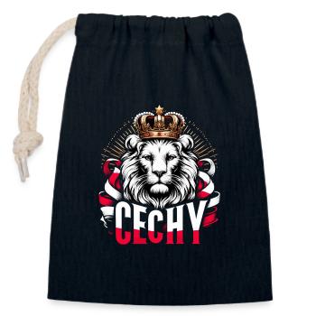 Cechy Böhmen Tschechien Löwe Flagge Geschenk - Verschließbarer Geschenkbeutel aus Baumwolle (14x20cm) - Navy - Vorne