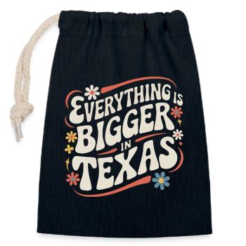 Texas State Texans Texas - Closable cotton gift bag (14x20cm) - navy - Front