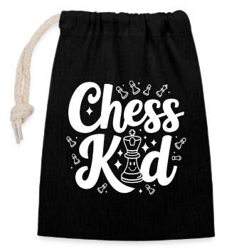 Chess Kid Chess Kids Dictons Citations - Sac cadeau en coton avec cordon (14 x 20 cm) - noir - Devant