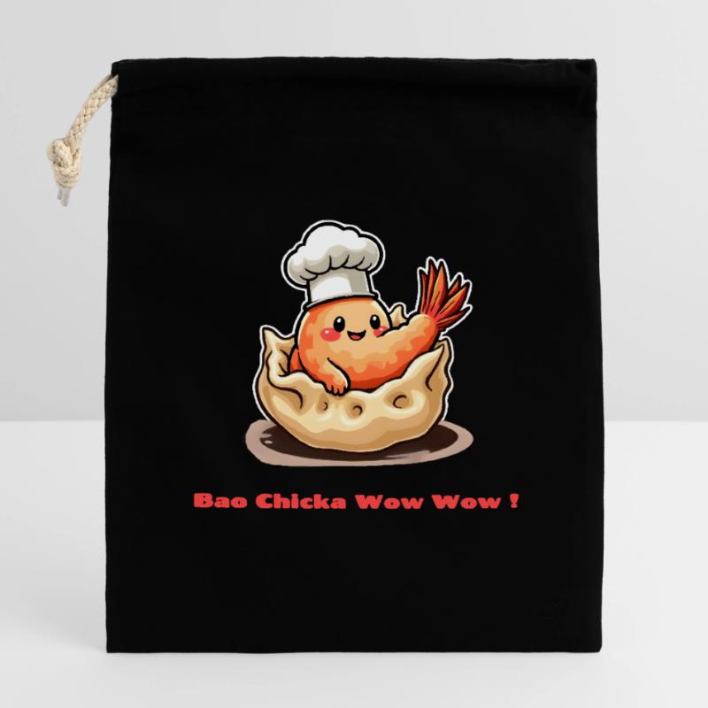 Shrimp Dumpling – Bao Chicka Wow Wow! Closable cotton gift bag (14x20cm)
