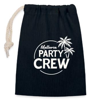 Mallorca Party Crew Sommer, Sonne & Partyfeeling - Verschließbarer Geschenkbeutel aus Baumwolle (14x20cm) - Navy - Vorne