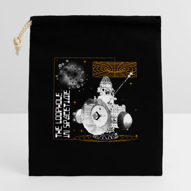 Faille dans l’espace-temps Sac cadeau en coton avec cordon (14 x 20 cm)