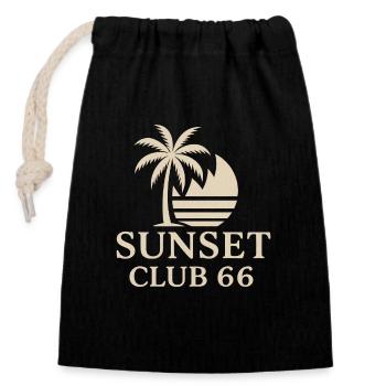 Sunset Club 66 - Exclusive Edition - Closable cotton gift bag (14x20cm) - black - Front