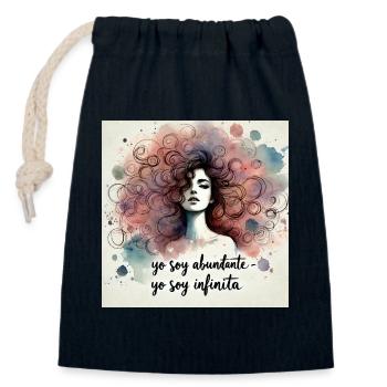 Infinita von Neus - Verschließbarer Geschenkbeutel aus Baumwolle (14x20cm) - Navy - Vorne