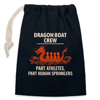 Drachenboot Crew Athleten Sprinkler - Verschließbarer Geschenkbeutel aus Baumwolle (14x20cm) - Navy - Vorne