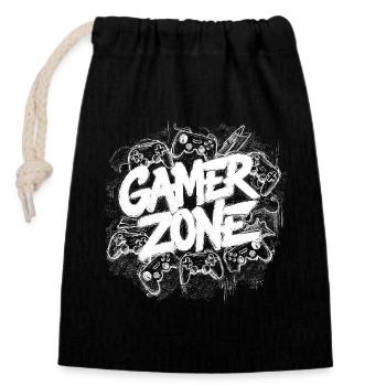 Arcade Graffiti Game On Geek Gamer Zocker Geschenk - Verschließbarer Geschenkbeutel aus Baumwolle (14x20cm) - Schwarz - Vorne