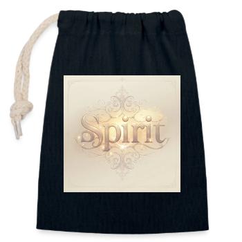 Spirit Gold Frame Ornament - Closable cotton gift bag (14x20cm) - navy - Front