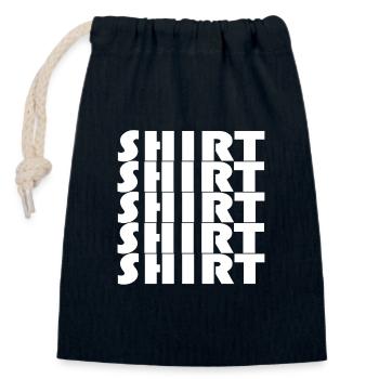 CHEMISE BAUHAUS - Sac cadeau en coton avec cordon (14 x 20 cm) - bleu marine - Devant