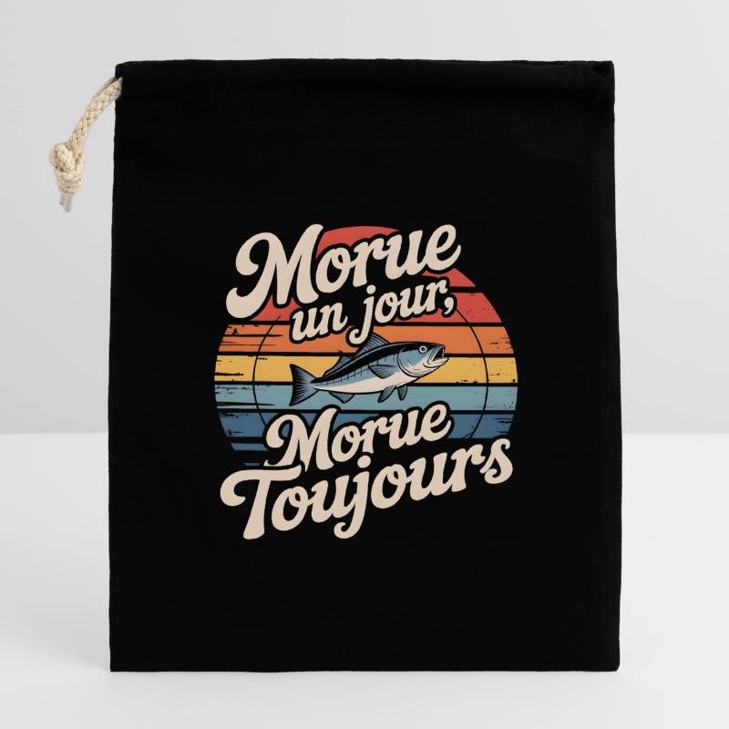 Once cod Cod Closable cotton gift bag (14x20cm)