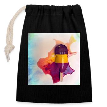 Popsicle - Closable cotton gift bag (14x20cm) - black - Front