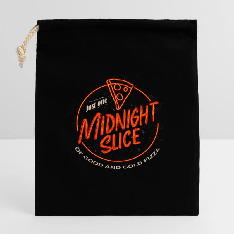 Midnight Slice Verschließbarer Geschenkbeutel aus Baumwolle (14x20cm)
