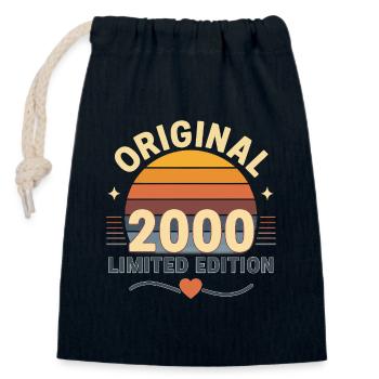 Sunset Original 2000 Limited Edition Born in 2000 - Closable cotton gift bag (14x20cm) - navy - Front